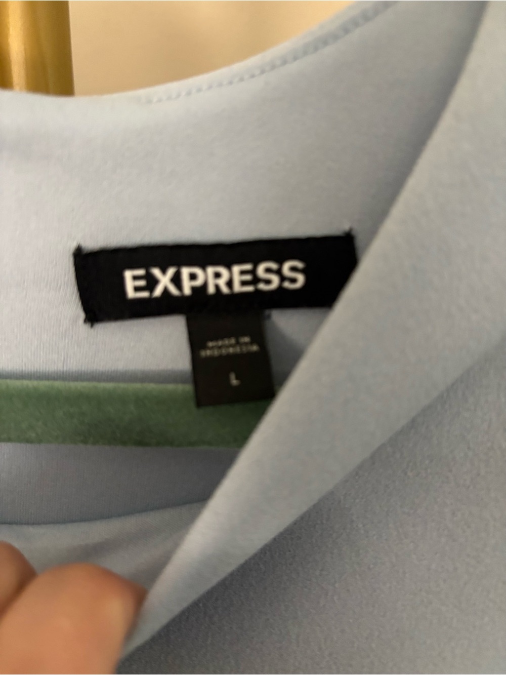 Express Classic Sleeveless Dress in Powder Blue - Picture 2 of 5